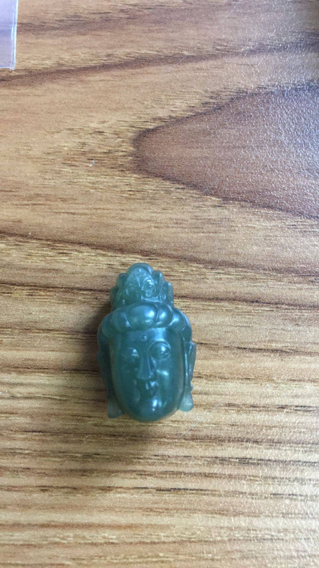 新疆和田玉籽玉青玉 佛首