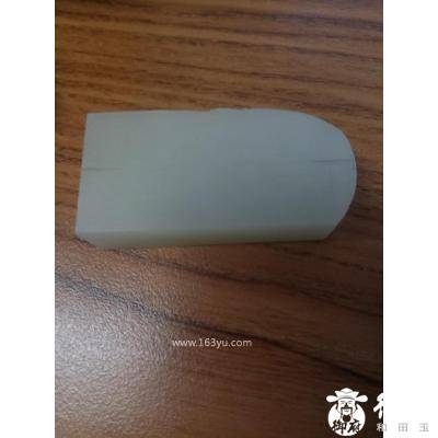 新疆和田玉原毛孔皮白玉籽玉挂件 原石片料 49.7克