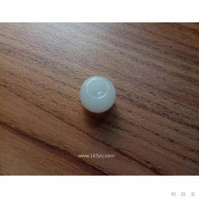 新疆和田玉白玉籽玉手链珠子 3克