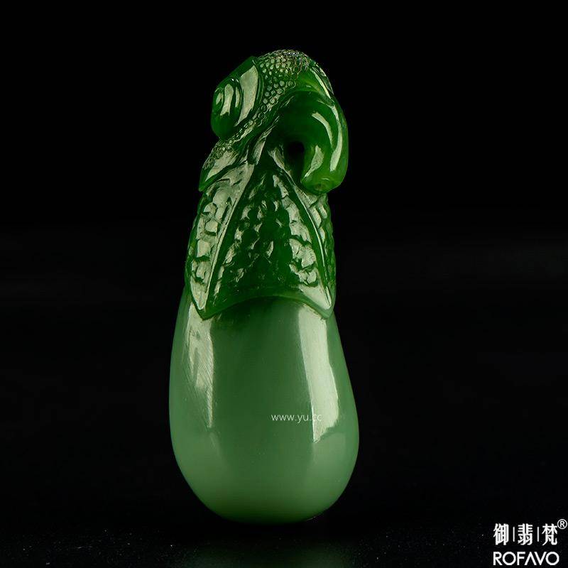 俄罗斯碧玉把件 福瓜 48.9克