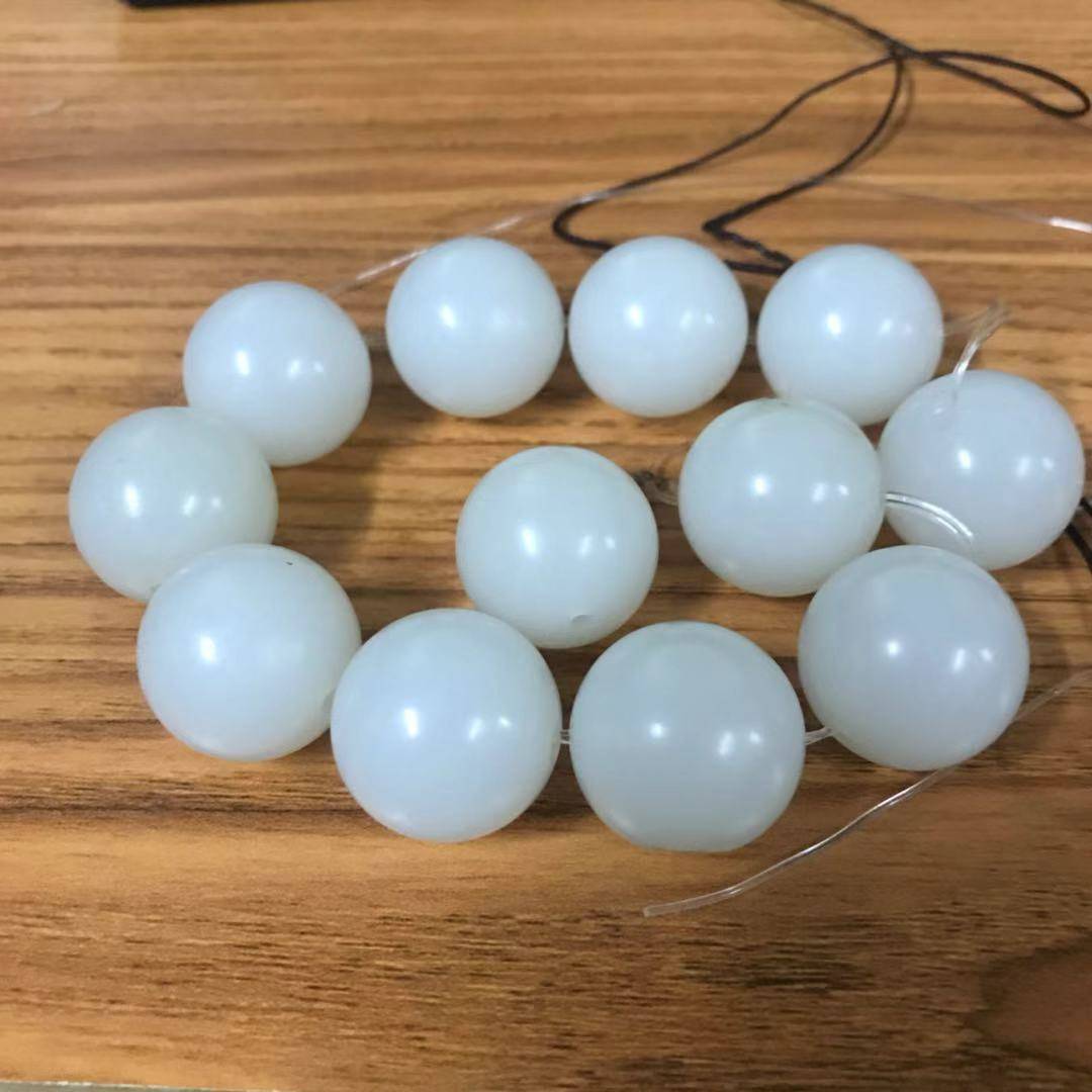 白玉圆珠手链 20mm（12颗）