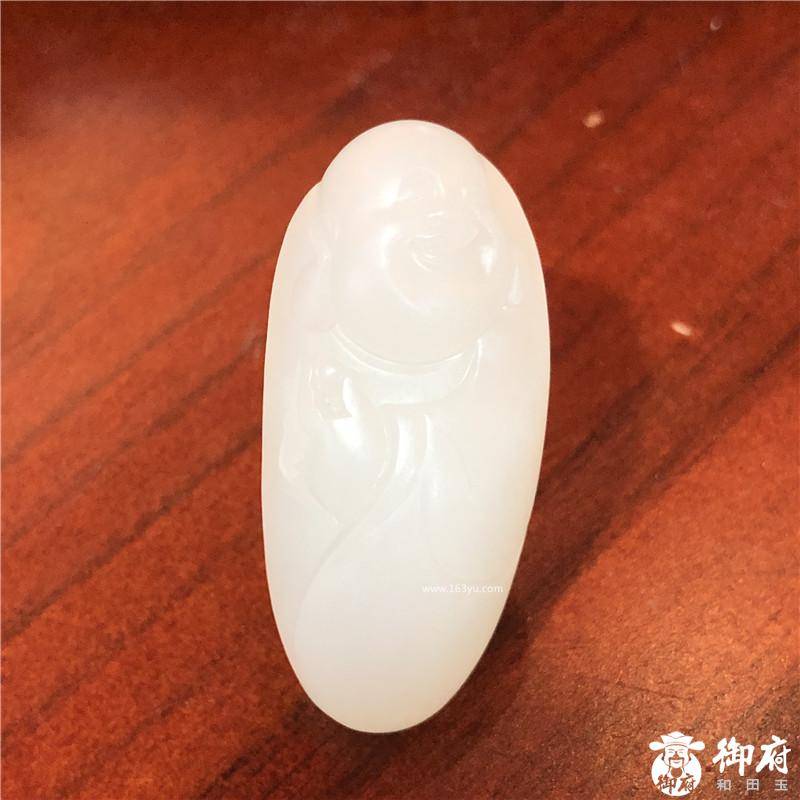 新疆和田白玉籽玉挂件 弥勒 12.1g