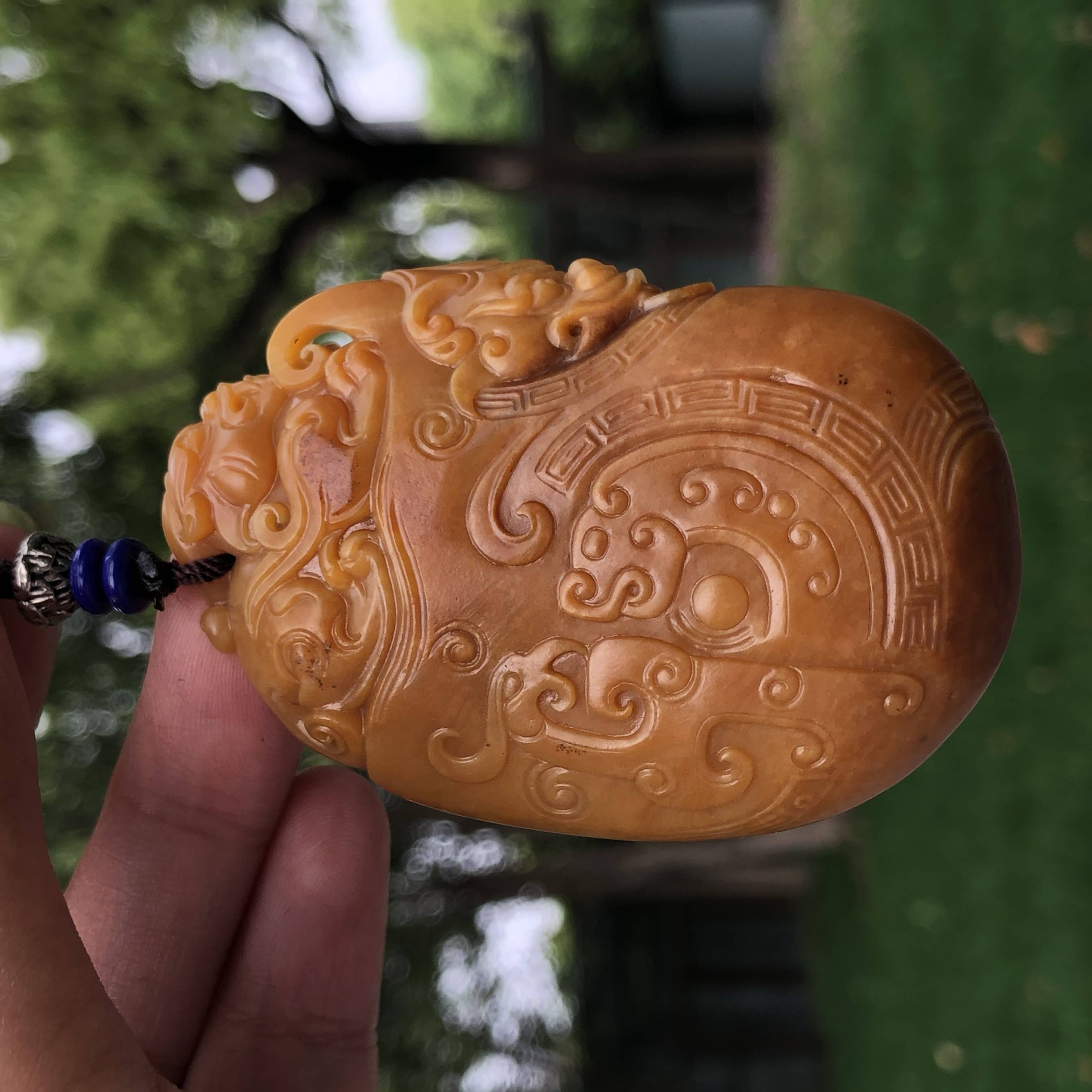 黄皮白玉瑞兽 50.4g