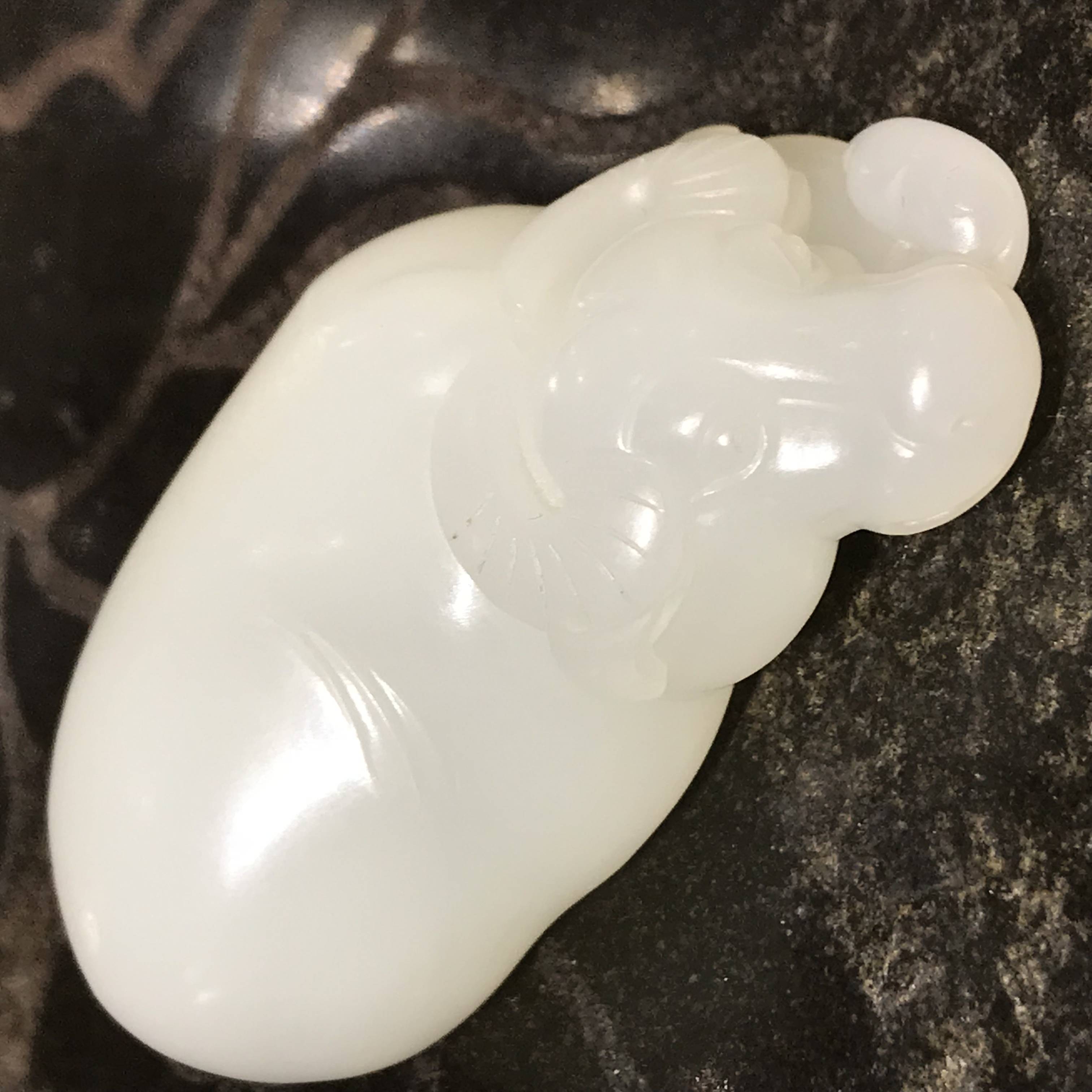 白玉 片料 76.75g