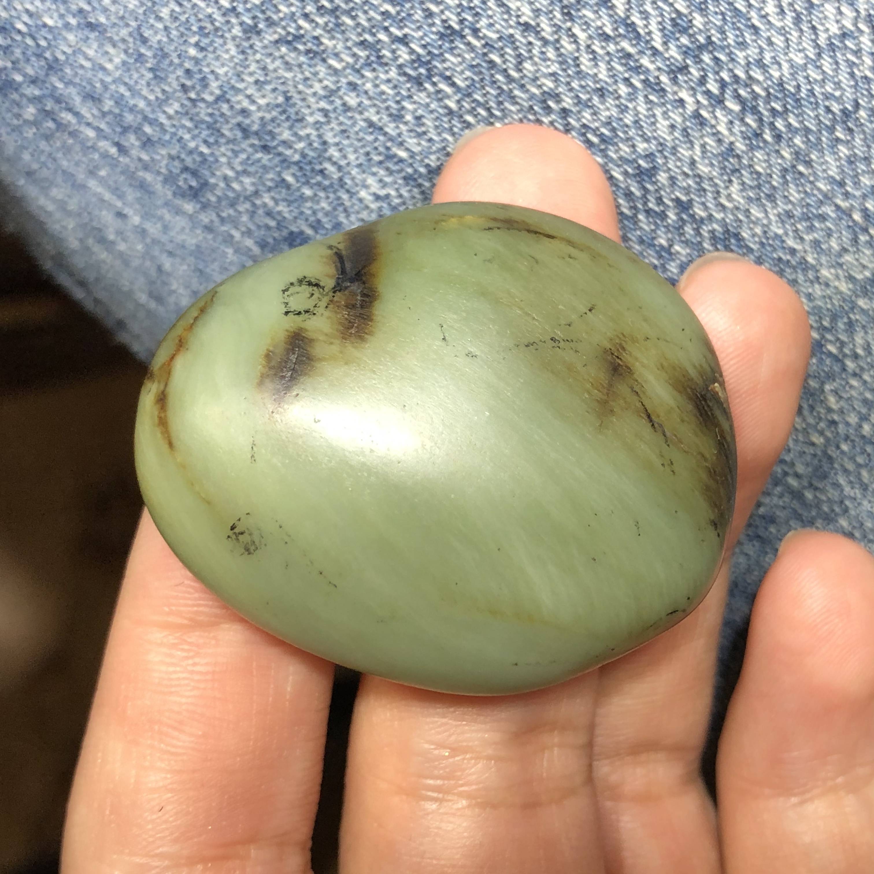 新疆和田玉 鸭蛋青 原籽 22克
