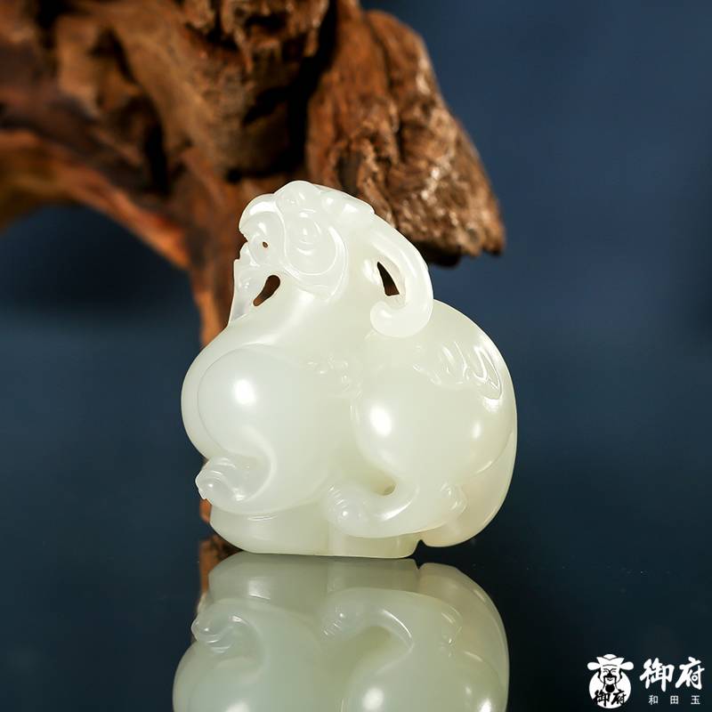 新疆和田玉白玉籽玉掛件 貔貅 16.8克