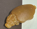 新疆和田玉黄玉籽玉挂件 龙龟 5.4g