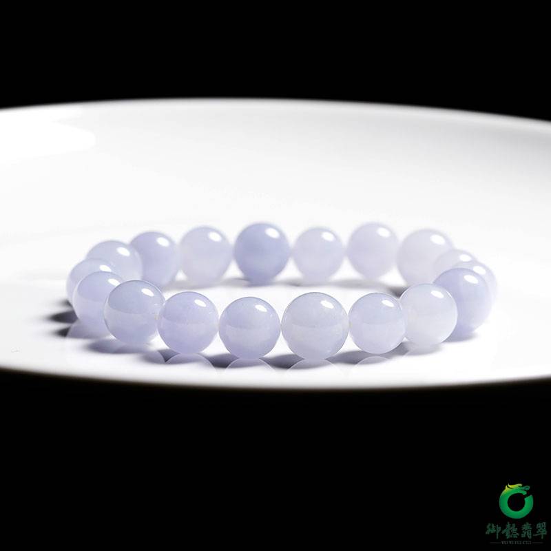 A貨翡翠冰糯種紫羅蘭手串