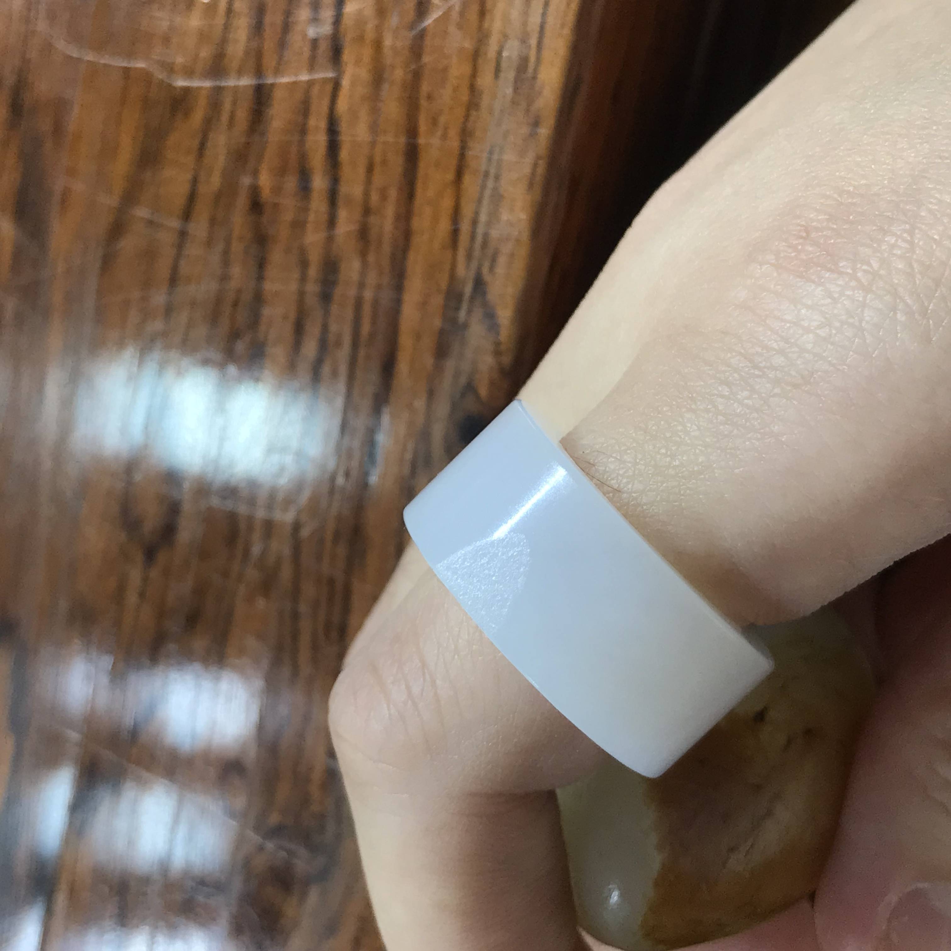 新疆和田玉白玉原毛孔皮白玉籽玉 扳指