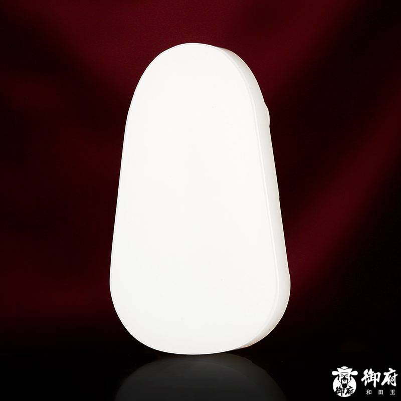 新疆和田玉羊脂白玉籽料玉牌 關(guān)公 53.2克 圖片8