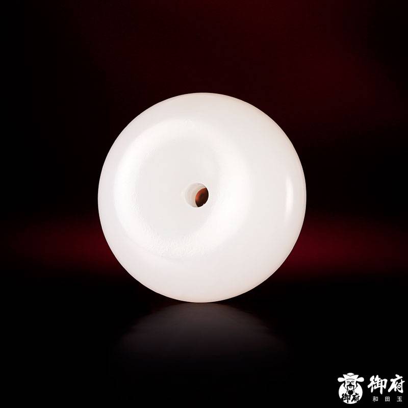 新疆和田玉白玉籽玉掛件 平安扣 18.8克 圖片2