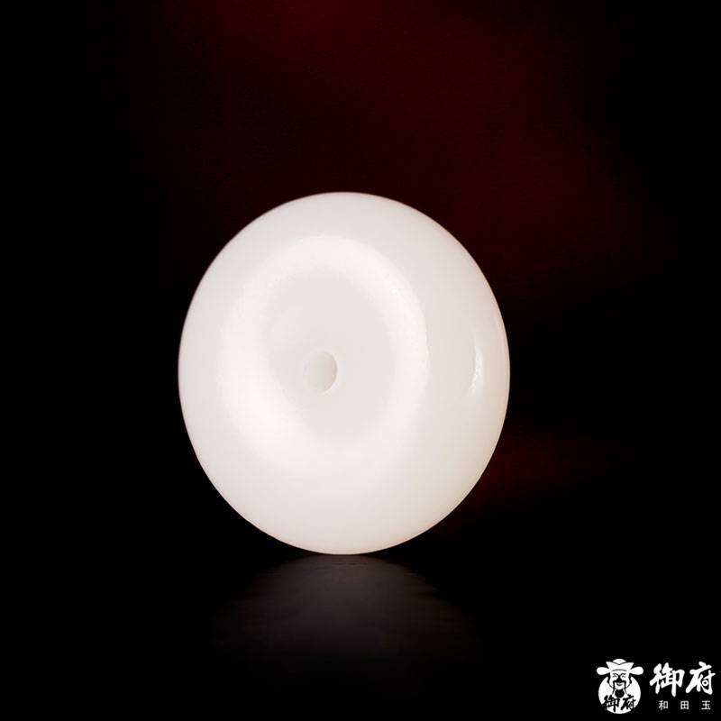 新疆和田玉白玉籽玉掛件 平安扣 18.8克 圖片3