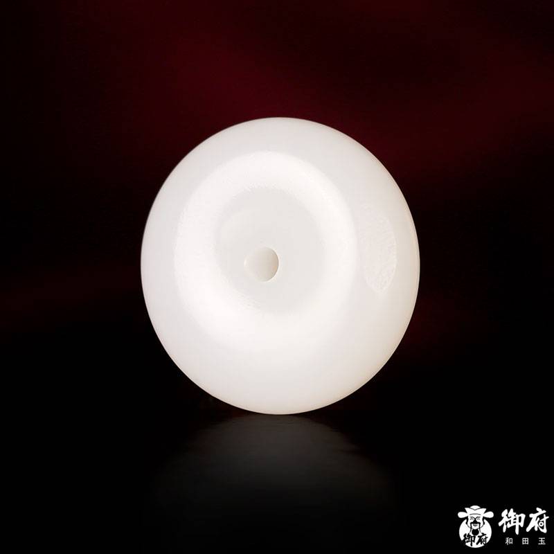 新疆和田玉白玉籽玉掛件 平安扣 18.8克 圖片4