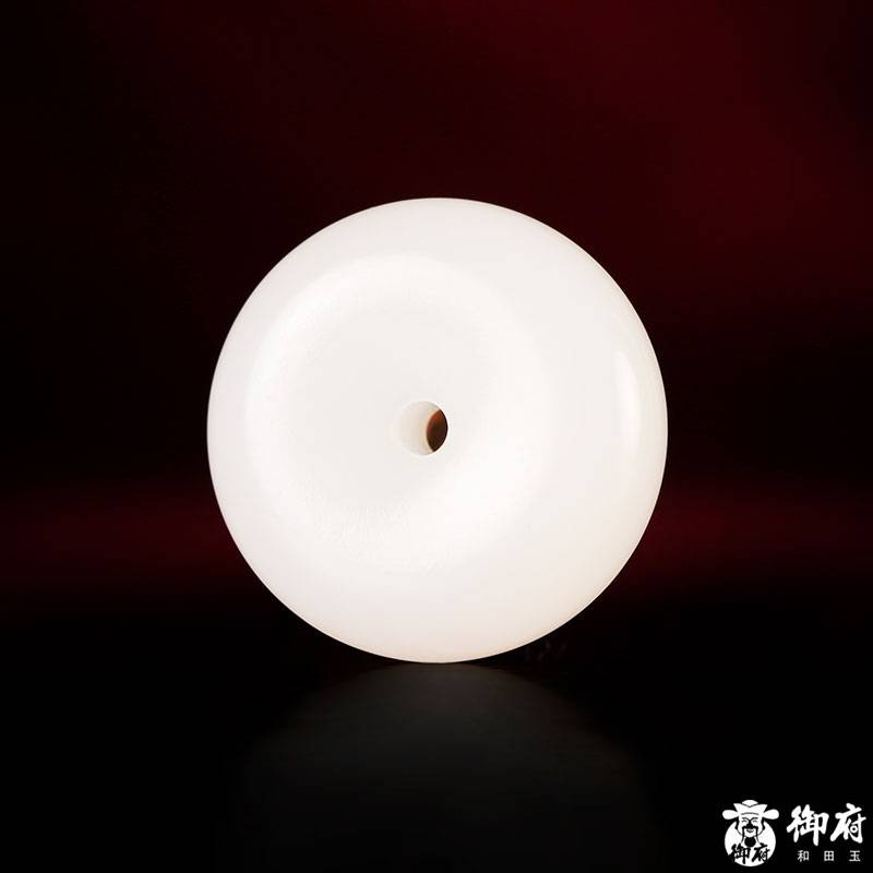 新疆和田玉白玉籽玉掛件 平安扣 18.8克 圖片6