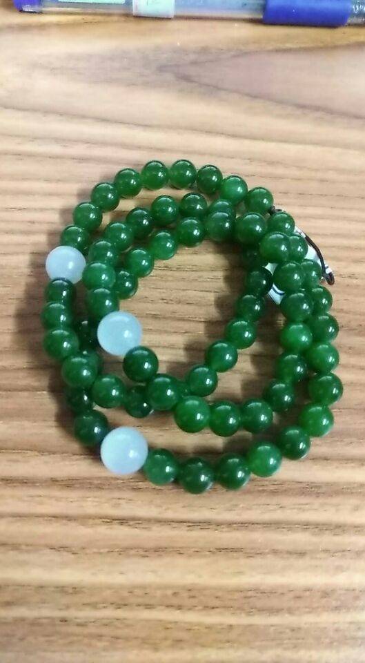 俄羅斯碧玉手鏈 青草碧色&middot;手鏈 55.8克