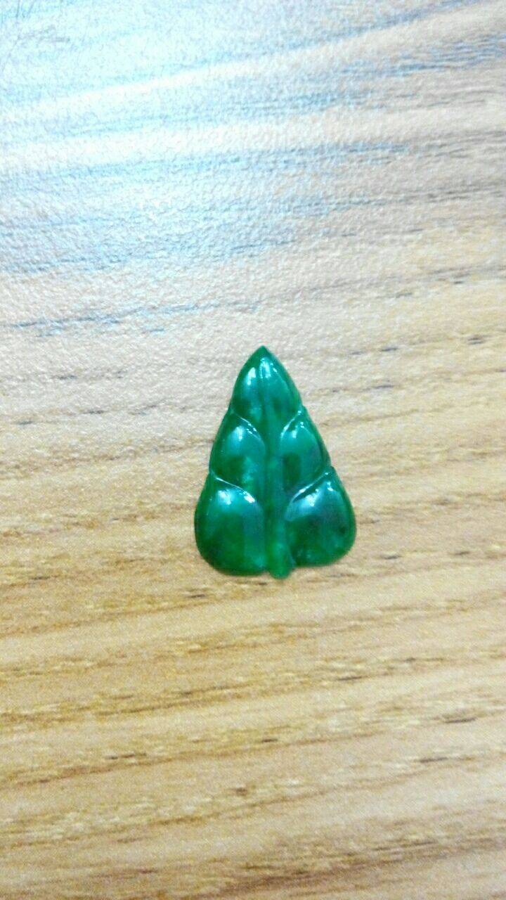 缅甸天然A货翡翠冰种满绿 大业有成
