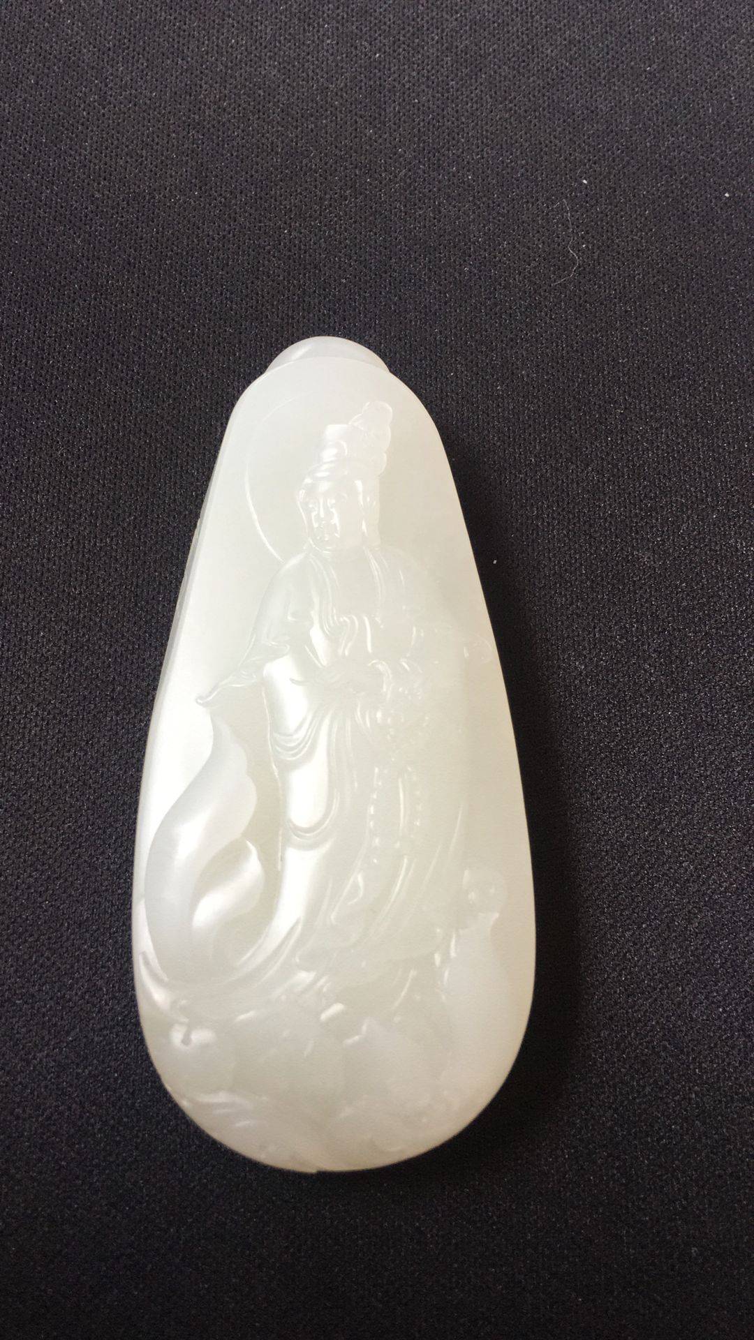 新疆和田玉原毛孔皮白玉籽玉35.6克_御府和田玉网