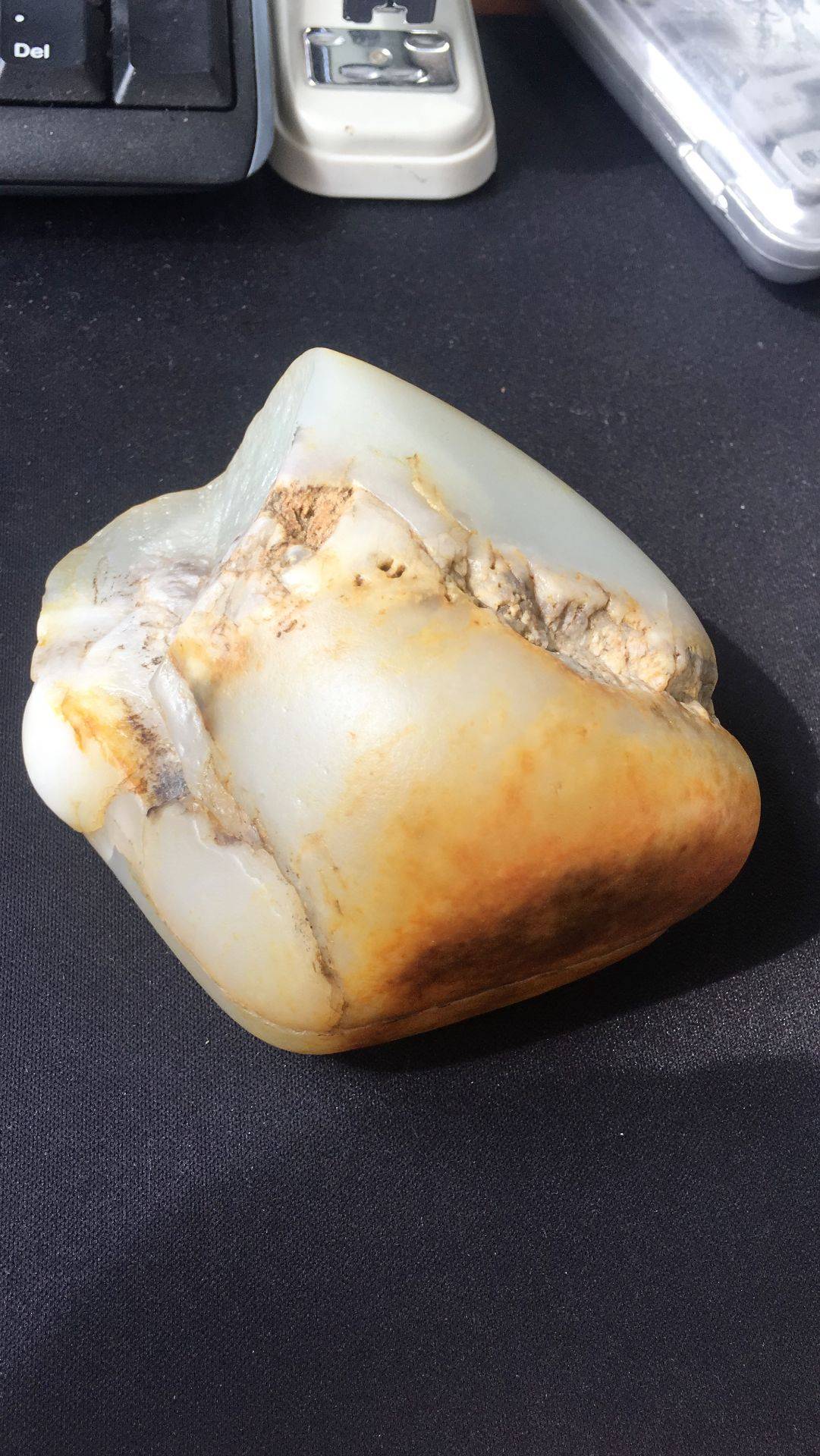 黃皮白玉原石 456.3g