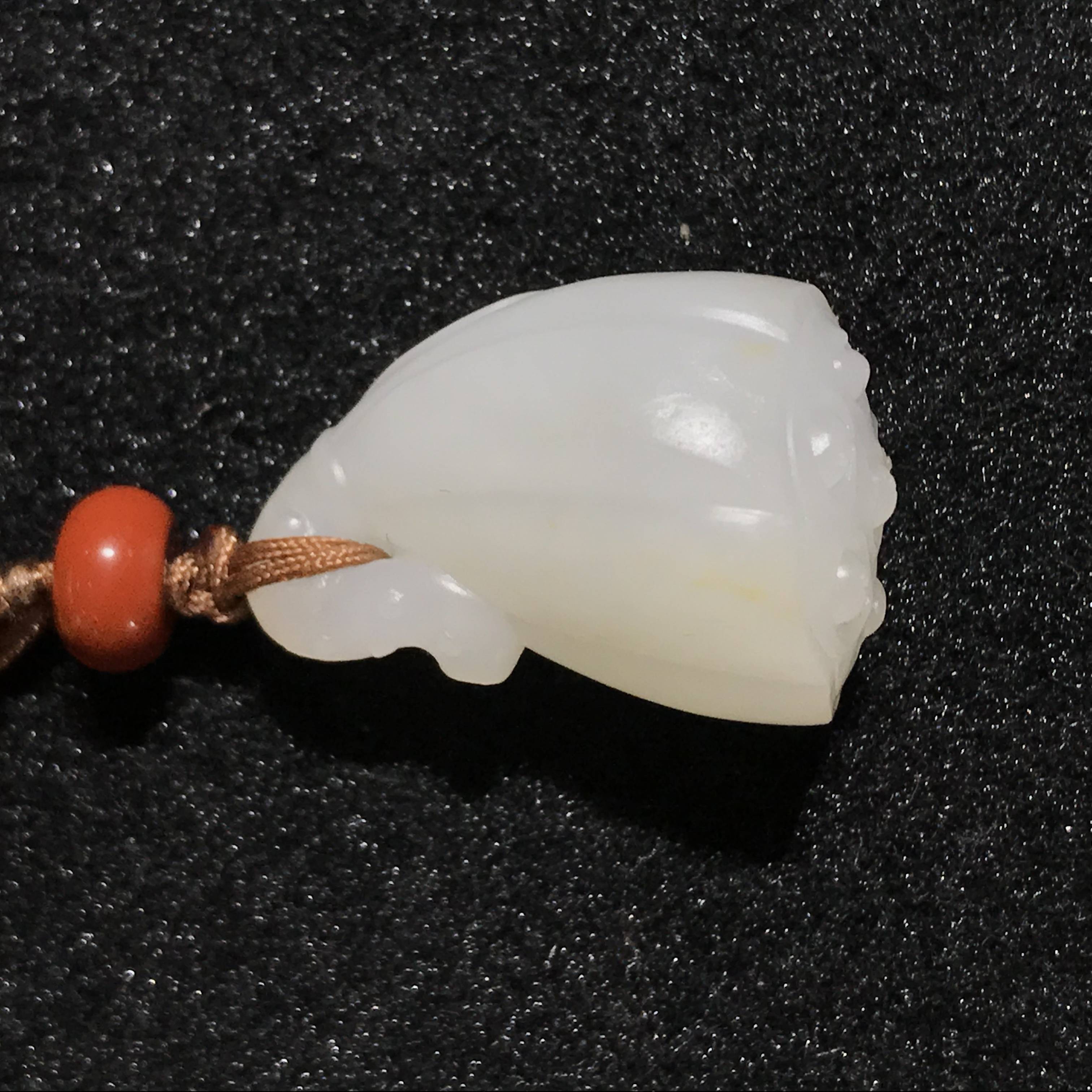 新疆和田玉白玉籽玉掛件 多子多福 11.3克