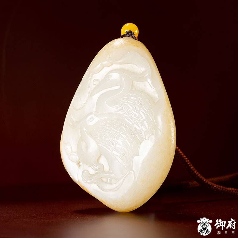 新疆和田玉黄皮白玉籽玉把件 路路通 175克 图片9