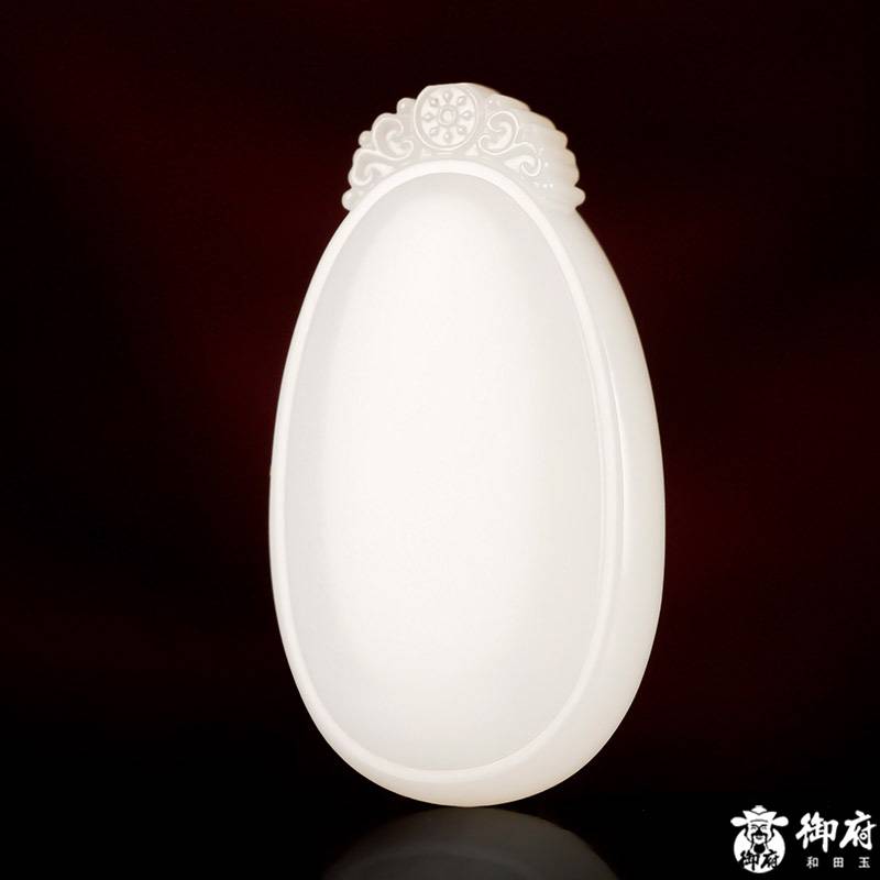 新疆和田玉白玉籽玉無事牌 22.7克