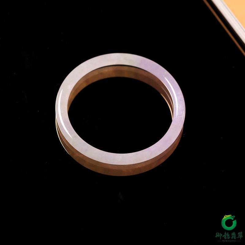 緬甸天然A貨糯冰種翡翠手鐲 圖片3