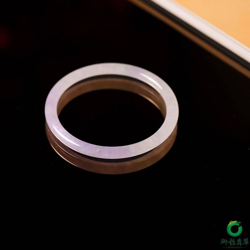 緬甸天然A貨糯冰種翡翠手鐲 圖片4