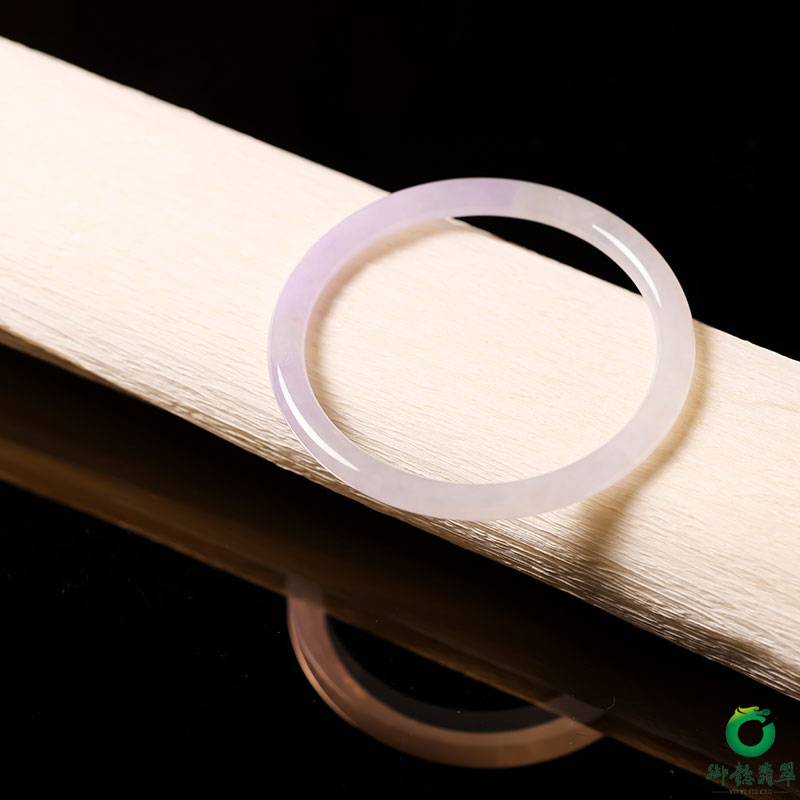 緬甸天然A貨糯冰種翡翠手鐲 圖片5