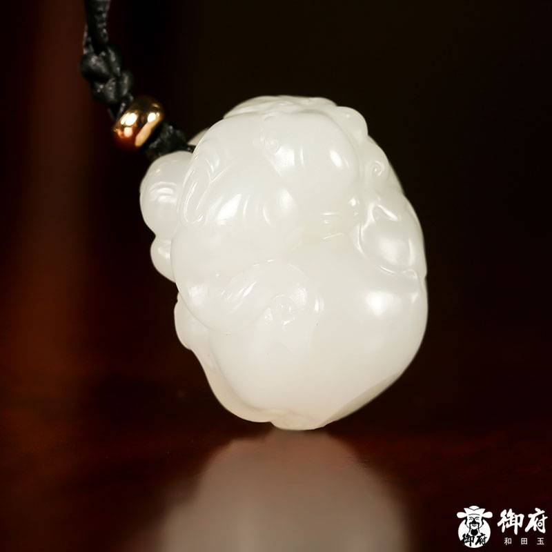 新疆和田白玉籽玉掛件 太平有象 22克 圖片4