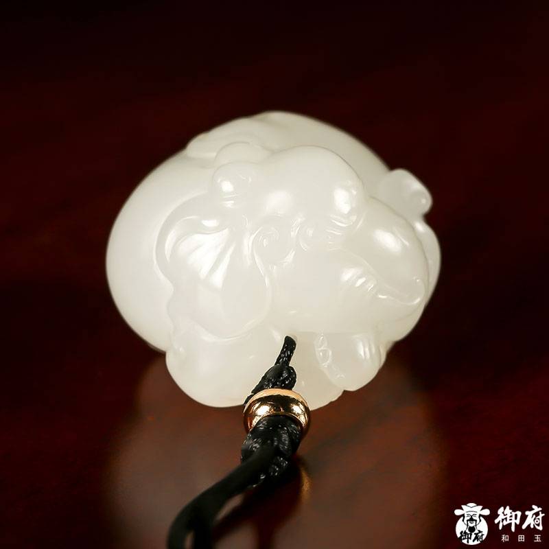 新疆和田白玉籽玉掛件 太平有象 22克 圖片7