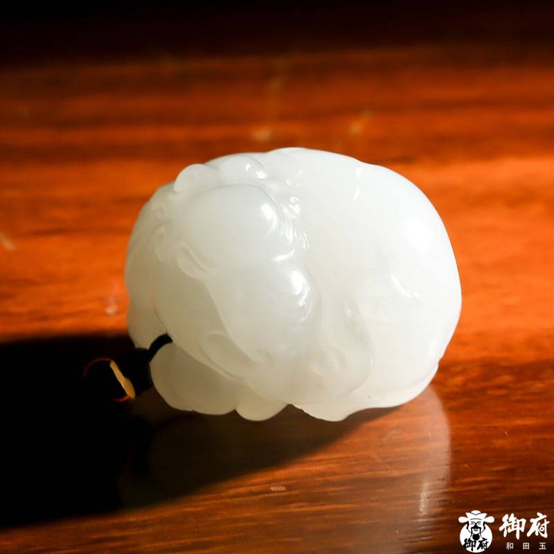 新疆和田白玉籽玉掛件 太平有象 22克 圖片10