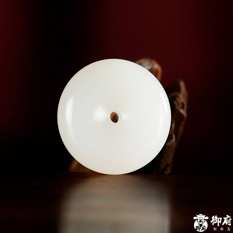 新疆和田玉白玉籽玉掛件 平安扣 3.5克 圖片4