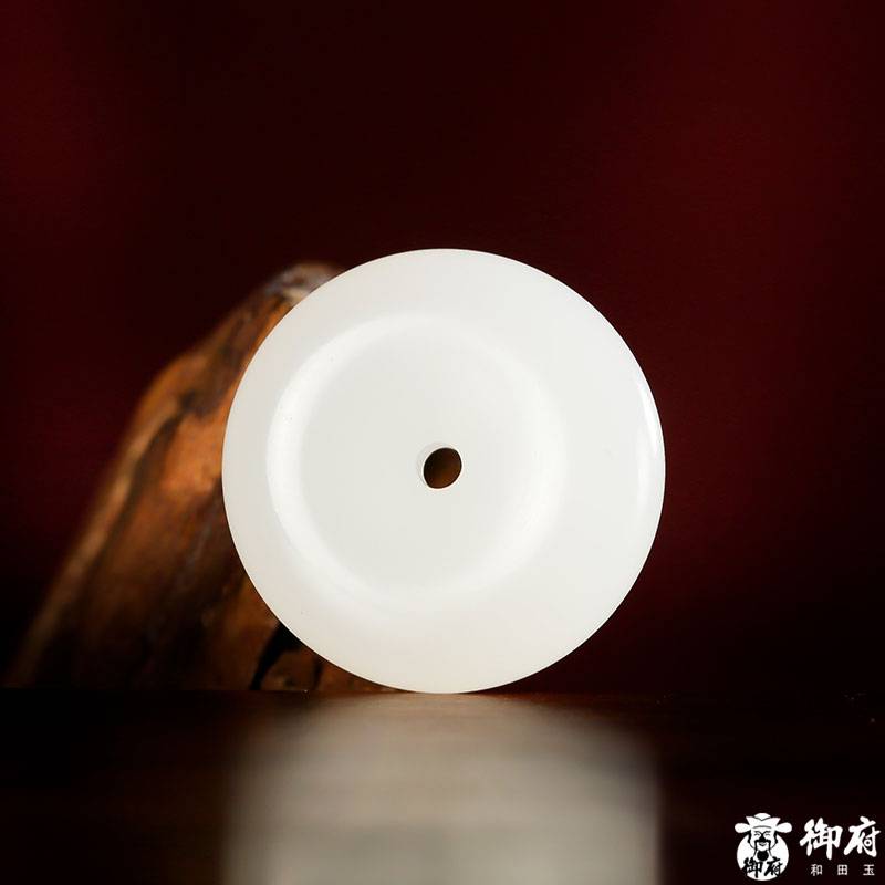 新疆和田玉白玉籽玉掛件 平安扣 3.5克 圖片5