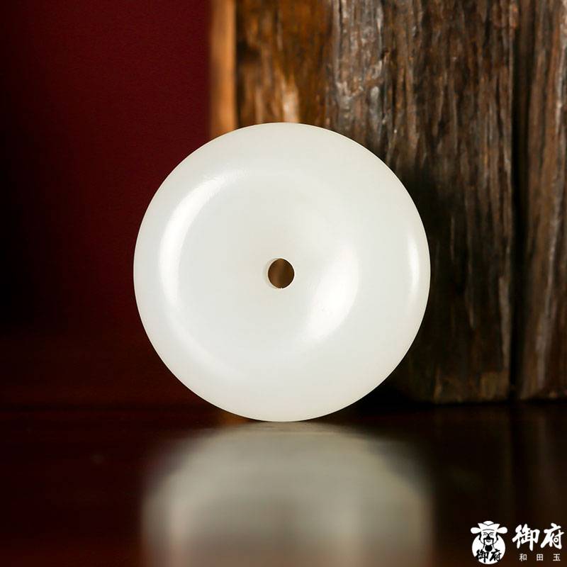 新疆和田玉白玉籽玉掛件 平安扣 3.5克 圖片6