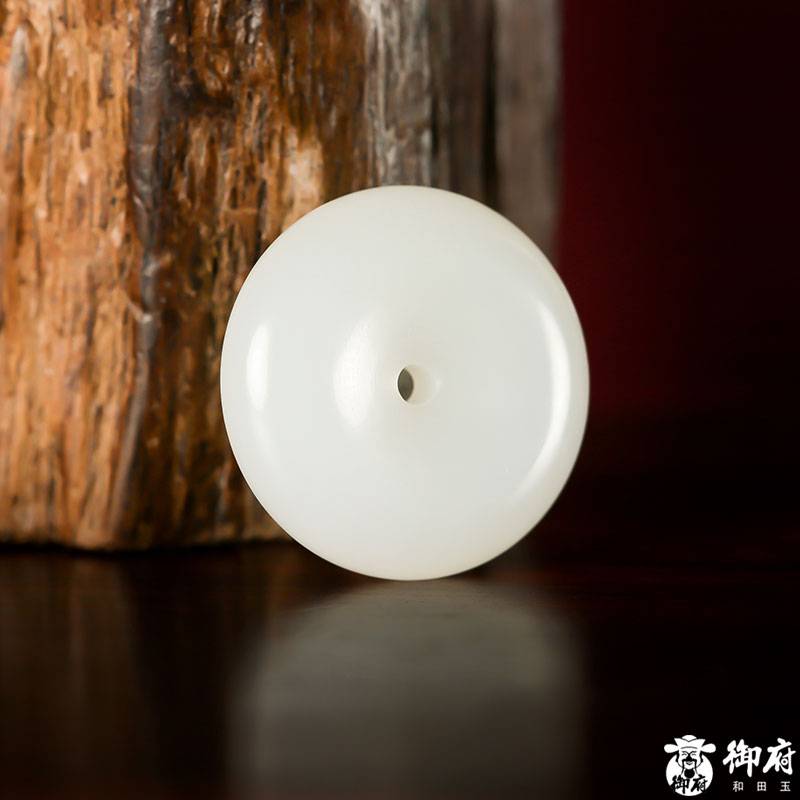 新疆和田玉白玉籽玉掛件 平安扣 3.5克 圖片7