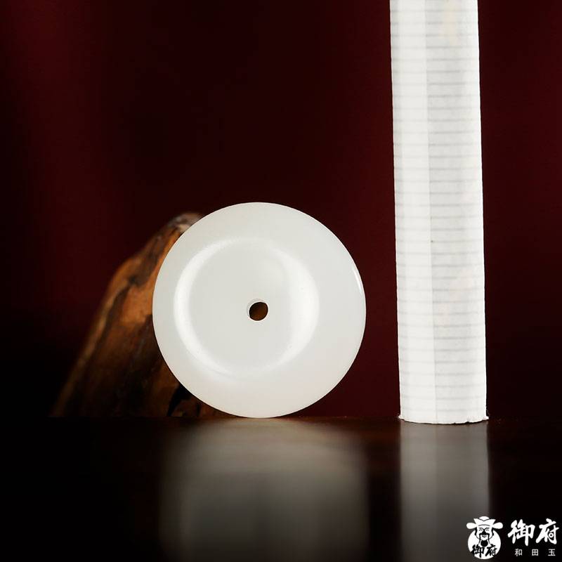 新疆和田玉白玉籽玉掛件 平安扣 3.5克 圖片9