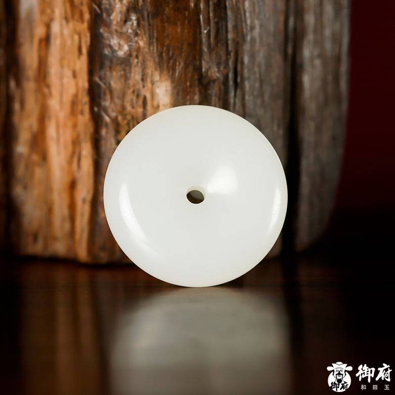 新疆和田玉白玉籽玉掛件 平安扣 3.5克 圖片8