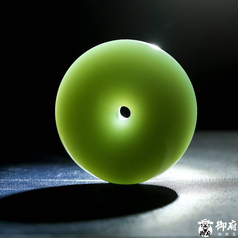 和田碧玉（俄碧）鴨蛋青 手鐲 平安扣 套裝（71.2克/82.8克） 圖片2