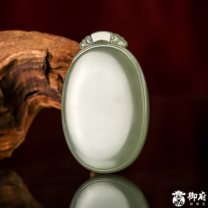 新疆和田青玉籽料 平安無事牌 48.6克 圖片3