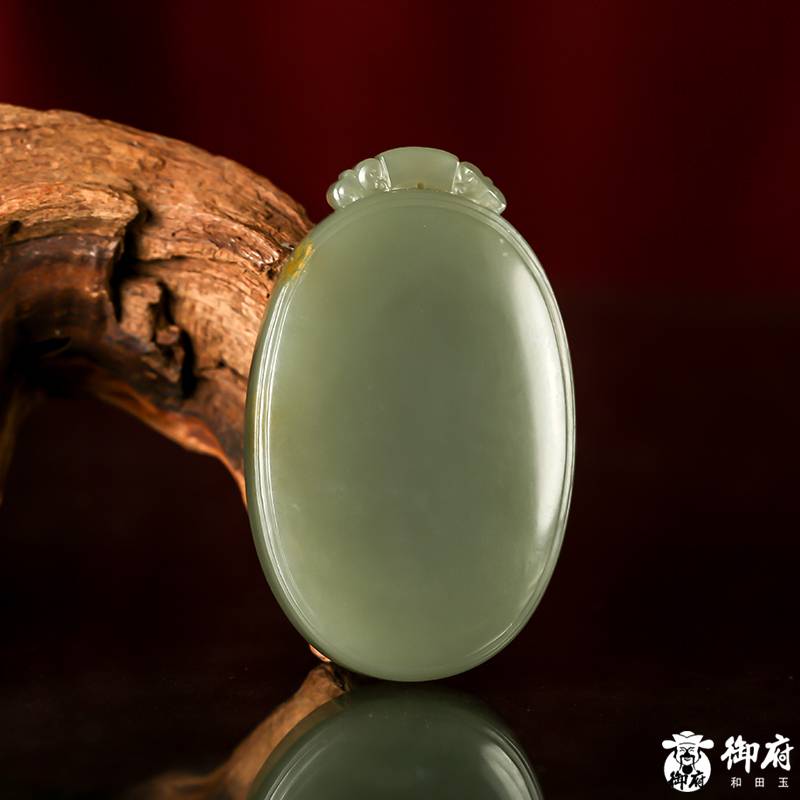 新疆和田青玉籽料 平安無事牌 48.6克 圖片4