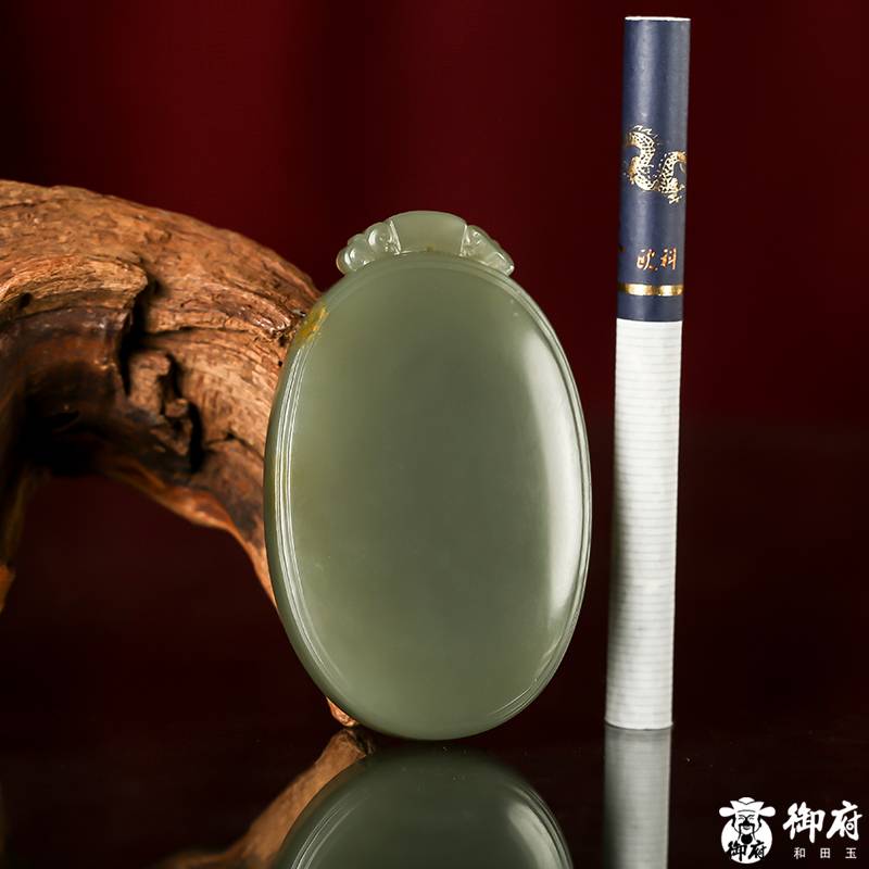 新疆和田青玉籽料 平安無事牌 48.6克 圖片5