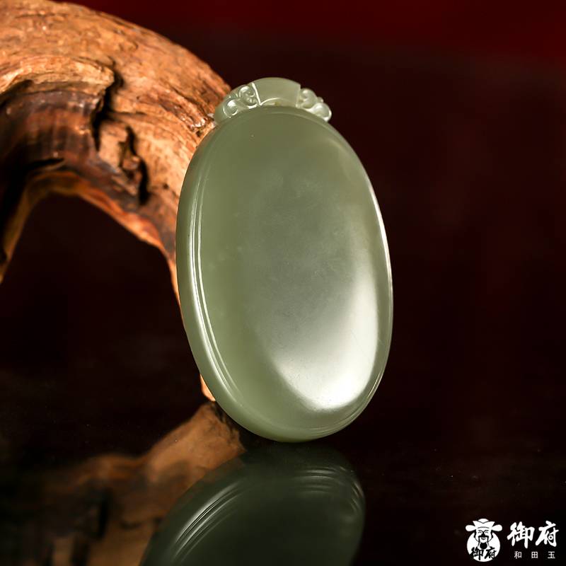 新疆和田青玉籽料 平安無事牌 48.6克 圖片8