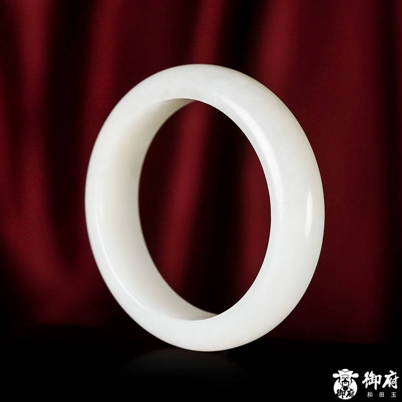 新疆和田玉白玉籽玉手鐲 70.6克 圖片2