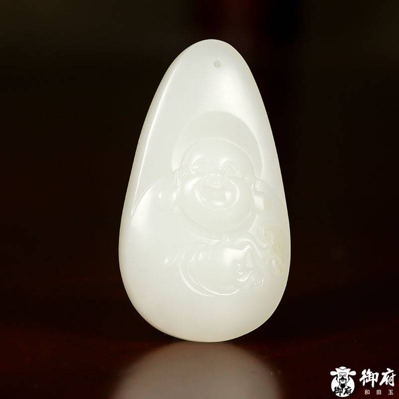 新疆和田籽玉笑佛掛件 17.3克 圖片4