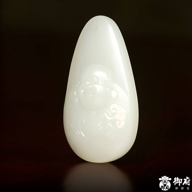 新疆和田籽玉笑佛掛件 17.3克 圖片5