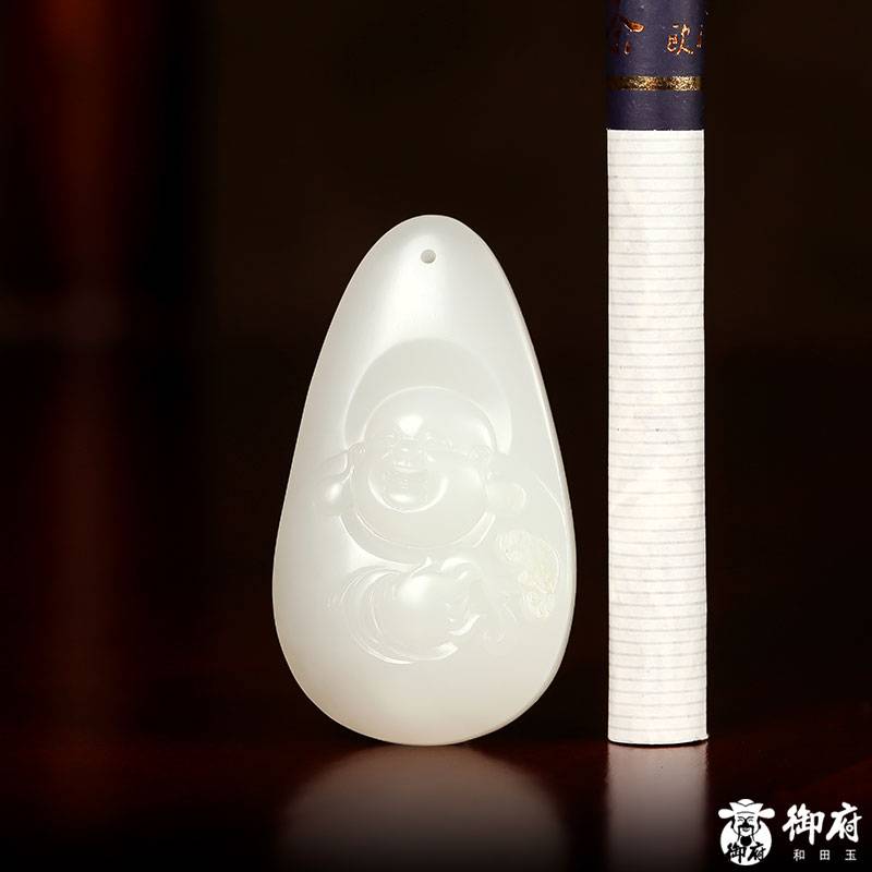 新疆和田籽玉笑佛掛件 17.3克 圖片8