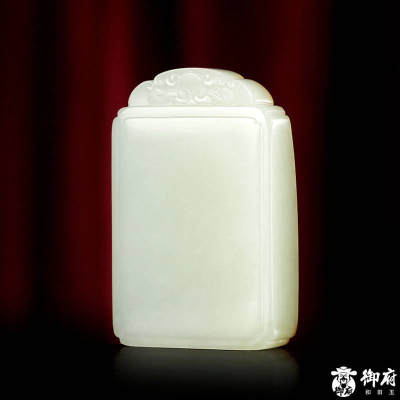 新疆和田玉黃皮白玉籽玉玉牌 平安無(wú)事牌 59.6克 圖片5