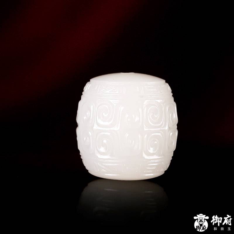 新疆和田玉白玉籽玉 扳指 24mm 39克 圖片7