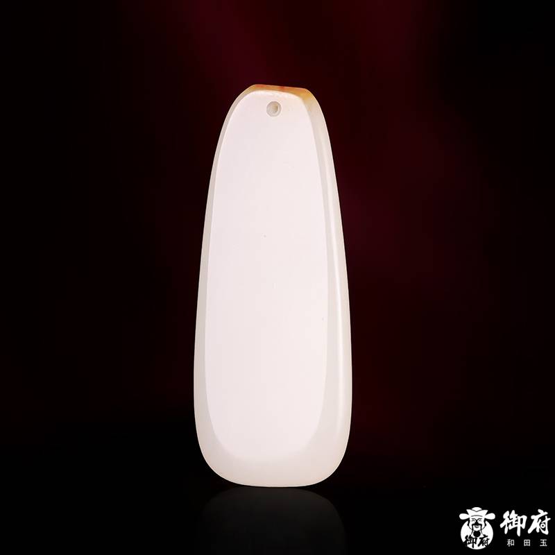 新疆和田玉黃皮白玉籽玉掛件 觀音 11.7克 圖片6