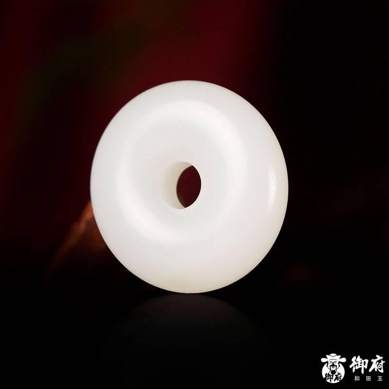 新疆和田玉和田籽玉白玉 平安扣14克 圖片3